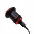 Inteligentna lampka rowerowa tylna LED ładowana USB - montowana do sztycy