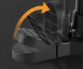 Pompka rowerowa z manometrem Westbiking garażowa czarna Presta Dunlop Schrader