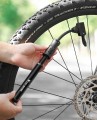 Mini przenośna pompka rowerowa aluminiowa czarna