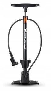Pompka ręczna garażowa z manometrem do roweru mocna premium 160 PSI presta