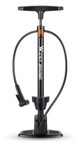 Pompka ręczna garażowa z manometrem do roweru mocna premium 160 PSI presta
