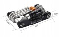Zestaw kluczy narzędzi rowerowych Westbiking do roweru MultiKlucz Multitool imbusy co2