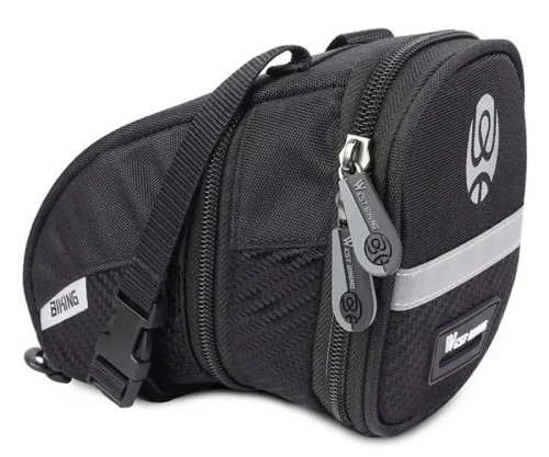 Torba rowerowa na rower pod siodełko z odblaskami sakwa na telefon mtb