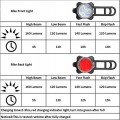Lampki rowerowe LED na rower przednia i tylna na plecak
