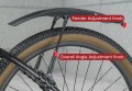 Błotnik rowerowe do roweru mtb błotnik rowerowy z lampką zestaw