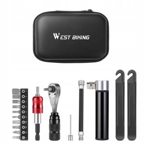 Zestaw kluczy rowerowych imbusy narzędzia pompka do roweru