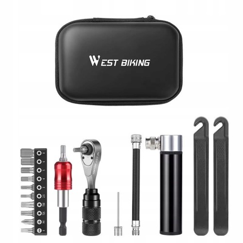 Zestaw kluczy rowerowych imbusy narzędzia pompka do roweru