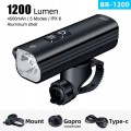 Lampka rowerowa LED przednia mocna USB C 1200 LUMEN