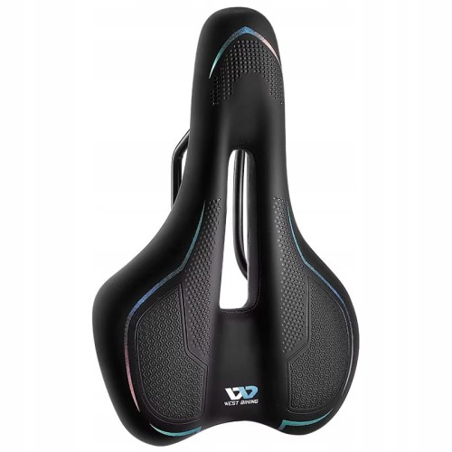 Wygodne siodełko rowerowe do roweru MTB model SPORT pianka z kolorem