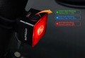 Lampka tylna led do roweru pod siodełko na sztyce mocna na mtb USB CYCLAMI