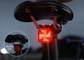 Lampka tylna LED do roweru MTB z grafiką, smart, zdalnie sterowana