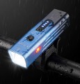 Lampki rowerowe zestaw lampek LED na rower mocna lampka USB C zestaw  czerwony