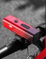 Lampki rowerowe zestaw lampek LED na rower mocna lampka USB C zestaw  czerwony