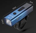 Lampki rowerowe zestaw lampek LED na rower mocna lampka USB C zestaw  srebrny