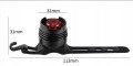 Lampki rowerowe zestaw lampek LED na rower mocna lampka USB C zestaw  srebrny