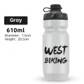 Bidon rowerowy bidon na rower bidon do roweru 610 ml szary