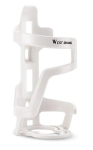 Koszyk rowerowy do roweru na bidon boczny do elektryka biały