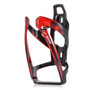 Koszyk rowerowy do roweru na bidon czarno - czerwony uchwyt na bidon