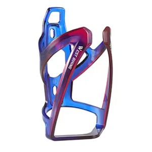 Koszyk rowerowy do roweru na bidon niebiesko - fioletowy uchwyt na bidon