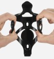 Uchwyt koszyk na bidon rowerowy czarny lokalizator Apple mtb szosa