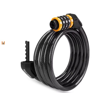 Zapięcie zabezpieczenie rowerowe mocne długi rozmiar 2 metry na szyfr