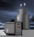 Szybka ładowarka kostka do ładowania telefonu PD 30W USB C 2 porty