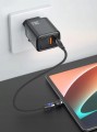 Szybka ładowarka kostka do ładowania telefonu PD 30W USB C 2 porty