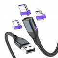 Kabel magnetyczny szybkie ładowanie 240W 3A USB C USB A