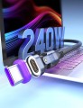 Kabel magnetyczny  szybkie ładowanie 240W 5A USB C PD