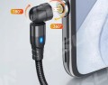 Kabel magnetyczny do telefonu laptopa szybkie ładowanie  USB C 100W 5A  czerwony