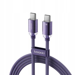 Kabel USB-C do USB-C 60W szybkie ładowanie PREMIUM fioletowy