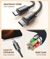 Kabel USB-C do USB-C 60W szybkie ładowanie PREMIUM fioletowy