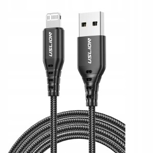 Kabel do ładowania telefonu Lightning IPHONE 20W czarny