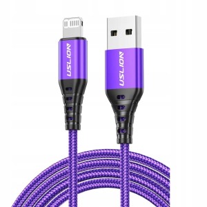 Kabel do ładowania telefonu Lightning IPHONE 20W fioletowy