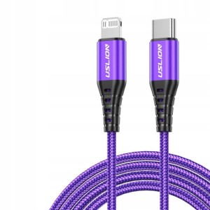 Kabel do ładowania telefonu do IPHONE 20W fioletowy