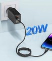 Kabel do ładowania telefonu do IPHONE 20W czerwony