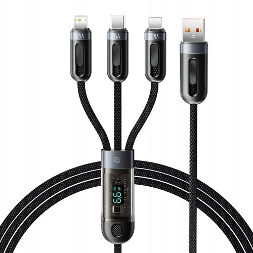 Kabel Toocki USB Input 3 w 1 do ultra szybkiego ładowania 66W