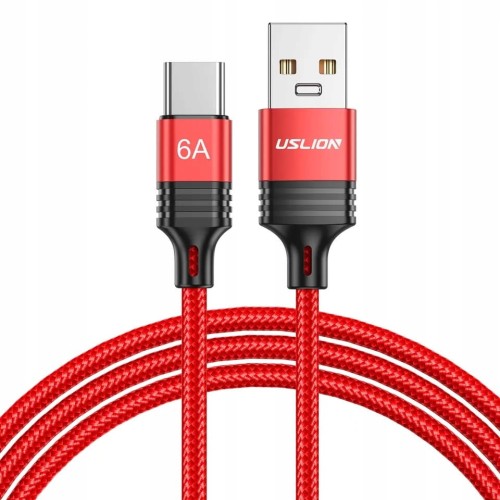 Kabel USB C szybkie ładowanie 1m 6A 66W QC 3.0