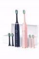 Zestaw 2 * szczoteczka soniczna elektryczna do zębów 5 trybów pracy zestaw PREMIUM