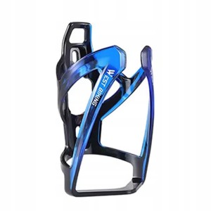 Koszyk rowerowy do roweru na bidon niebiesko - fioletowy uchwyt na bidon