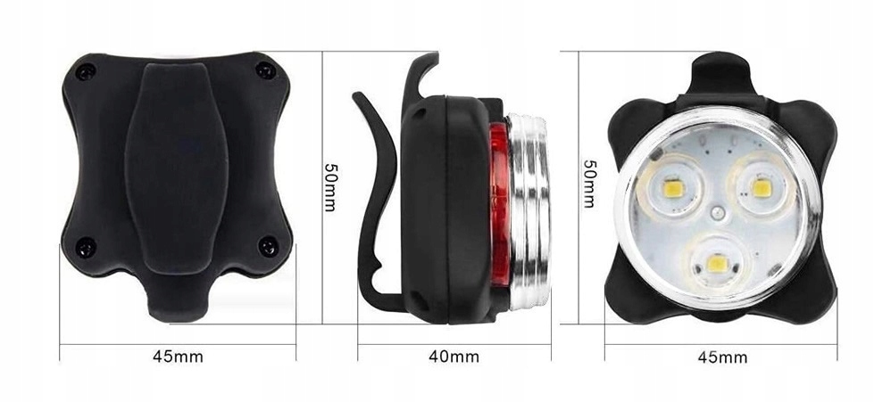 Lampka  rowerowa model TS-BL630 - zestaw
