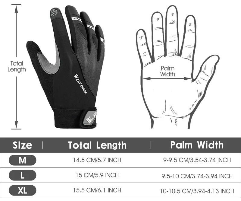 Rękawiczki rowerowe WESTBIKING 0211209