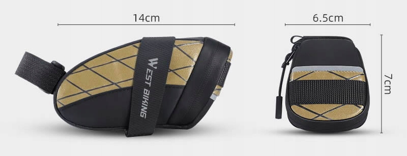 Torba na rower pod siodełko WESTBIKING model 0707366